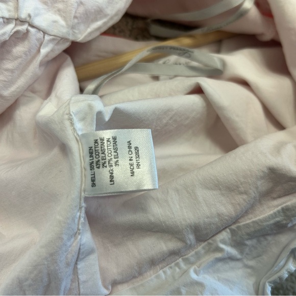 Lovers + Friends NWOT Sz. S (Revolve) gingham crop linen blend lined blouse - Picture 16 of 16